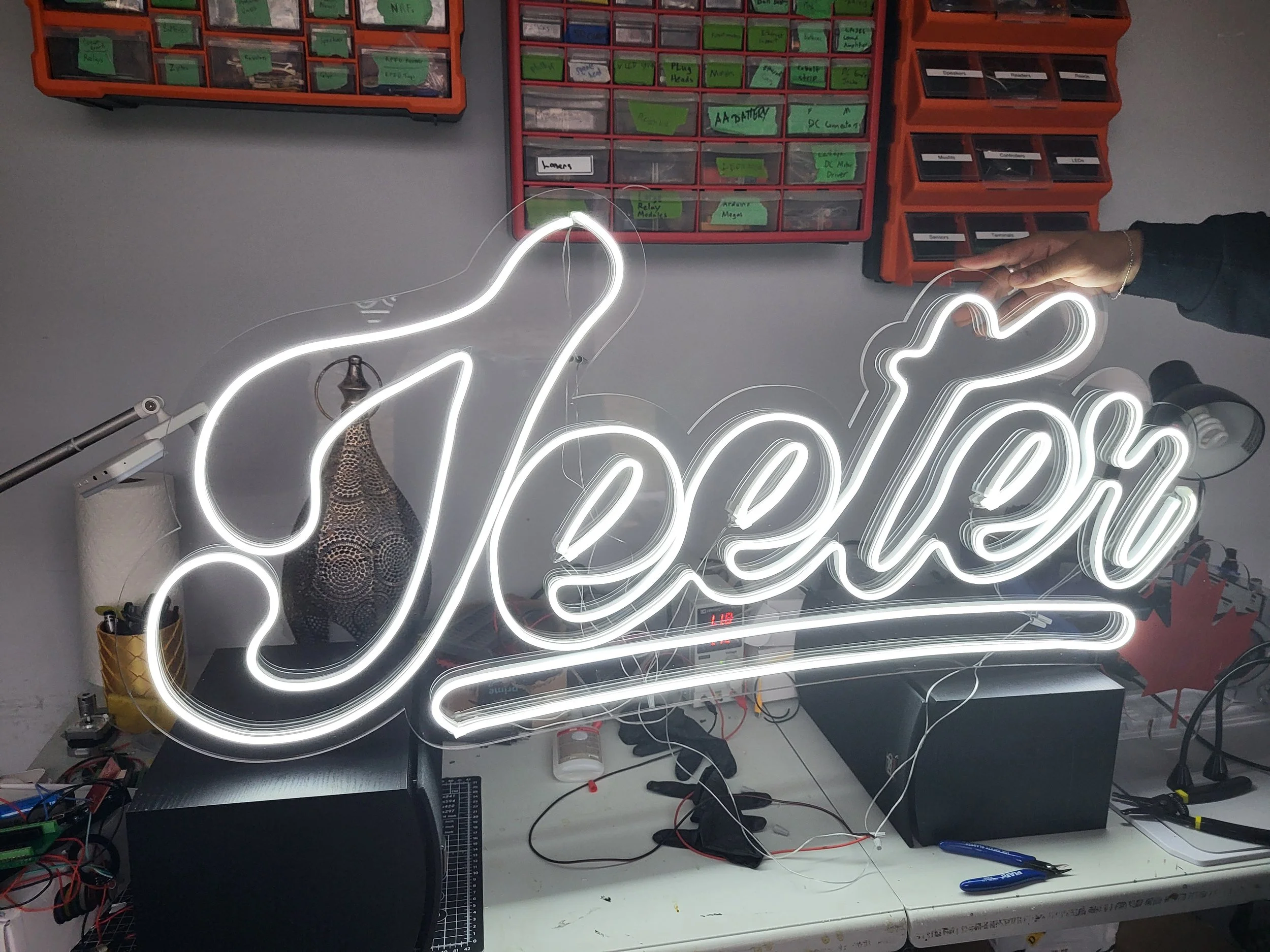Image of neon displays created by Fabricats.